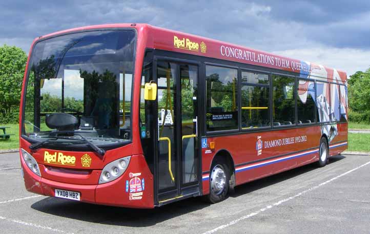 Red Rose ADL Enviro200 Diamond Jubilee bus YX08HBZ
